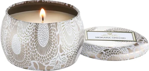 Vista 21 de Voluspa Sparkling Cuvee, mini vela de lata, 4 onzas, tiempo de combustión de 25 horas, cera de coco para combustión limpia, hecha a mano