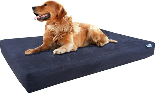 Vista 37 de Dogbed4less Cama de espuma de memoria para perros, ortopédica, con gel refrescante, forro impermeable con funda exterior duradera lavable