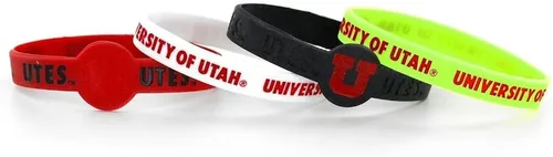 Vista 11 de aminco NCAA unisex-adult Silicone Bracelet (4-Pack)