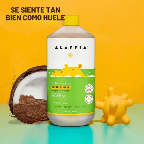 Vista 8 de Alaffia baño de burbujas de coco para bebé