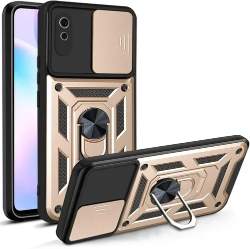 Vista 72 de Compatible con Tecno Camon 18P Bracket Shell, Slide Camera Lens Cover Case Azul