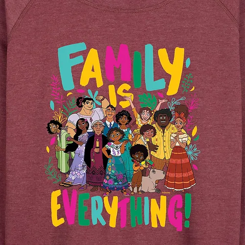 Vista 3 de Disney Encanto - Family Is Everything - Camisa ligera de rizo francés de manga larga para mujer