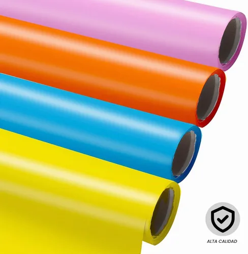 Vista 4 de PerKoop Paquete de 9 rollos de papel para tablón de anuncios arcoíris de 4 x 12 pies, resistente a la decoloración, colorido, para aula, proyectos