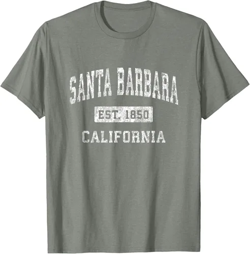 Vista 29 de Camiseta deportiva clásica de Santa Bárbara California CA, Negro, S