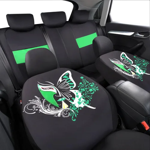 Vista 6 de Paquete de fundas de asiento universales Insparation 11 unidades de Car Pass. Ajuste universal para vehículos, autos, con interior de espuma