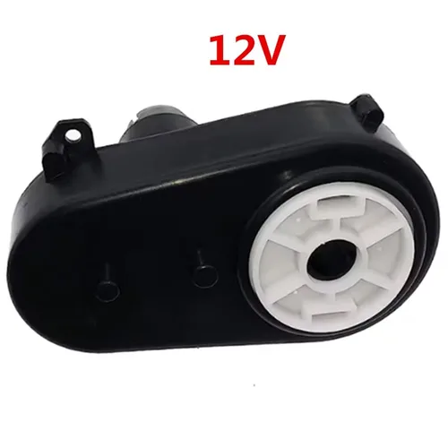 Vista 3 de Caja de cambios de dirección de coche eléctrico de 12V 380 niños con motor de dirección de 12 voltios, niños paseo en piezas de repuesto de coche