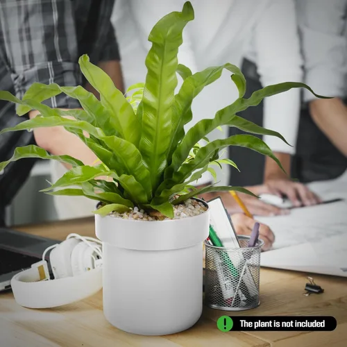 Vista 5 de Caja de seguridad secreta oculta con parte inferior falsa para macetas con cerradura de llave, resistente a la intemperie para jardín, patio y hogar