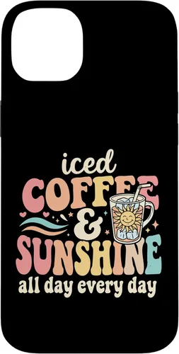 Vista 15 de Iced Coffee and Sunshine Funny Summer Case for iPhone 17