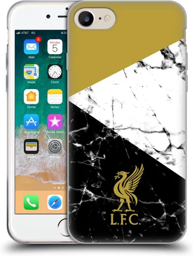 Vista 83 de Oficial LIVERPOOL Football Club 2017/18 Mármol Soft Gel Case para iPhone de Apple 7 Plus/8 PLUS Escudo negro.