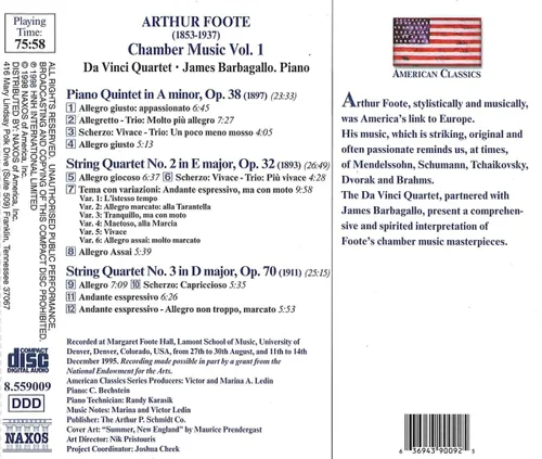 Vista 2 de Piano Quintet Op 38 String Quartets Op32 & Op70