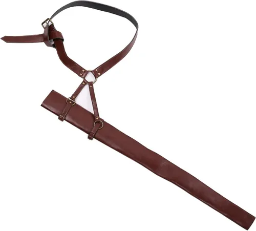Vista 33 de BLESSUME Cinturón medieval de caballero con espada rana funda de estoque, soporte de vaina de estoque, 1 unidad