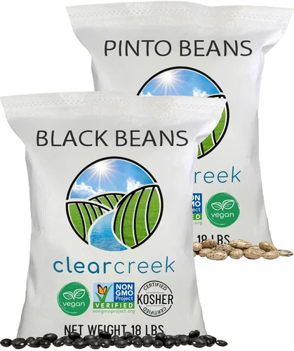 Vista 21 de CLEAR CREEK Frijoles Negros Cultivados en el Estado de Washington 1 libra Proyecto Verificado Sin OGM Vegano Kosher Sin Irradiar