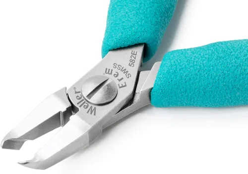 Vista 2 de Erem Weller Erem 582E Miniture - Cortador de corte completo a ras de 20 AWG con punta angulada