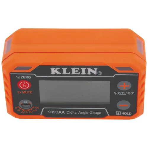 Vista 12 de Klein Tools 935DAA Medidor electrónico digital de nivel y ángulo, alerta LED, ángulos de medición y ajuste, rangos de 0-90 y 0-180 grados