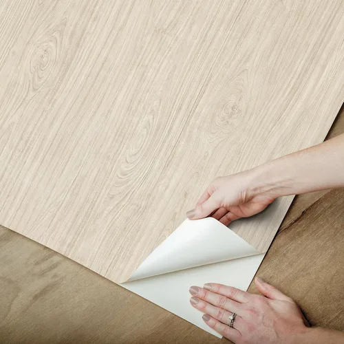 Vista 5 de RoomMates RMK12671PL - Papel tapiz de madera de cerezo cálido para despegar y pegar