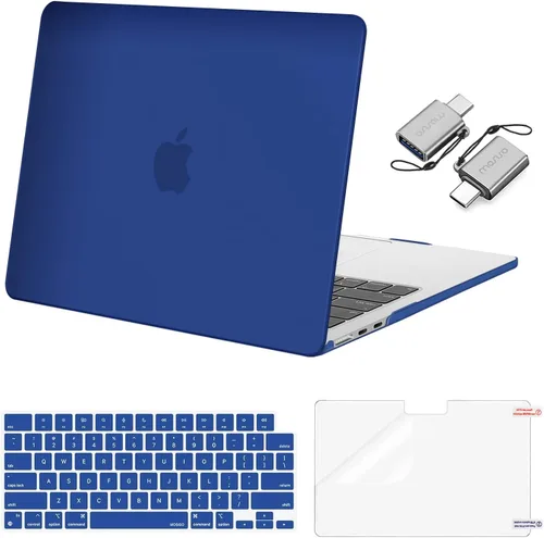 Vista 34 de Mosiso Funda para MacBook Air de 13 y 13.6 pulgadas, 2024, 2023 y 2022, M3 A3113, M2 A2681, Touch ID, carcasa rígida, cubierta de teclado, protector