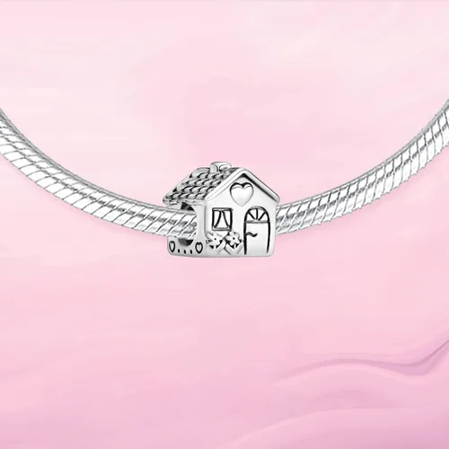 Vista 2 de VALGACLS Dijes de plata de ley 925 con forma de corazón para pulseras y collares, día de San Valentín, día de la madre, joyería para mujer