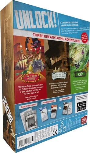 Vista 3 de Juego de cartas Timeless Adventures: aventura cooperativa inspirada en la sala de escape, divertido juego familiar para niños y adultos, a partir