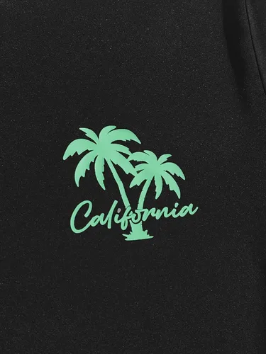 Vista 89 de GORGLITTER Conjunto de 2 piezas de camiseta gráfica de manga corta para hombre, estampado hawaiano con cordón y pantalones cortos