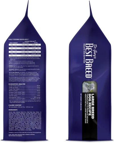 Vista 2 de Best Breed Dieta para perros de raza grande fabricada en Estados Unidos [alimento seco natural para perros] – 4 libras.