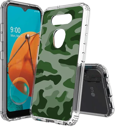 Vista 10 de Compatible con LG Aristo 5, funda transparente impresa, a prueba de golpes, arañazos, compatible con LG Phoenix 5/Fortune 3/Tribute Monarch/Risio 4