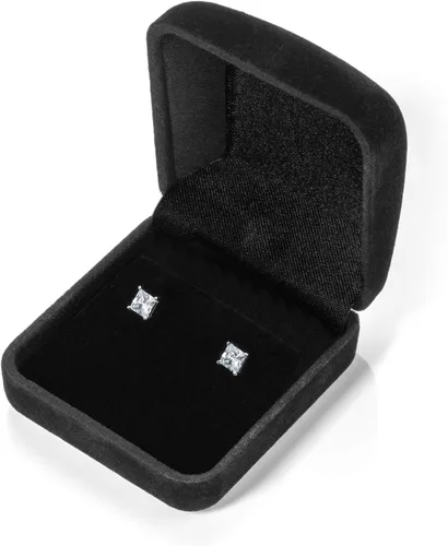 Vista 7 de Aretes de oro macizo de 14 quilates Redondos, peras, ovalados, cojín, esmeralda, princesa y corazón Postes de rosca 0.50 a 4.0 CTW Con caja