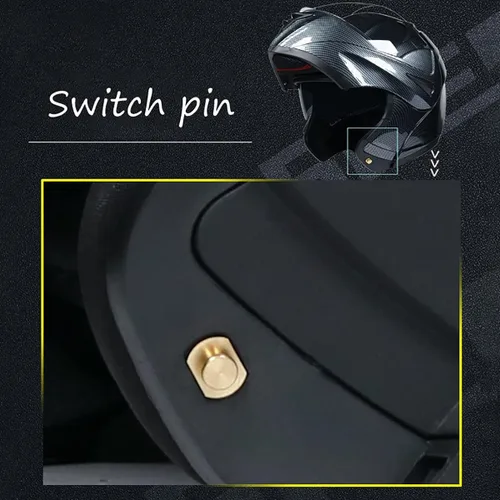 Vista 7 de Casco modular SDFGDFD Bluetooth, casco anticolisión de la motocicleta de cara completa ha obtenido la certificación DOT/ECE, casco de moto de cara