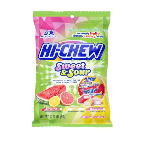 Vista 13 de HI-CHEW Mezcla Superfruit, 3.17 oz, 6 piezas, sin gluten, elaborada con sabores de frutas naturales y artificiales
