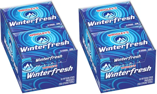 Vista 7 de WRIGLEY'S Winterfresh - Goma de mascar a granel, 15 barras (paquete de 10)