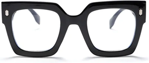Vista 2 de Gafas de lectura cuadradas de gran tamaño con bloqueo de luz azul para mujer, elegantes lectores de computadora para mujer