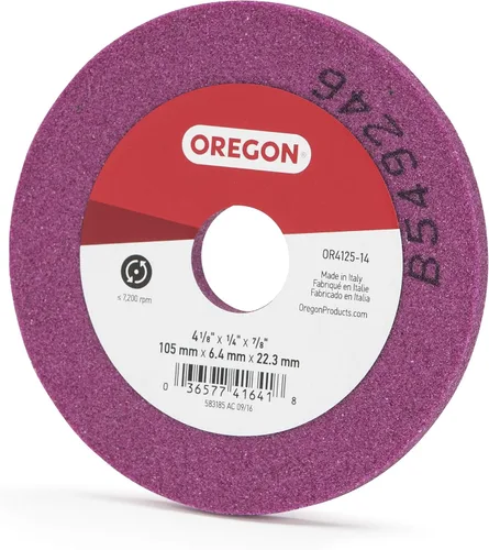Vista 5 de Oregon OR4125-14A Muela abrasiva para cadena de sierra, 4-1/4 pulgadas por 1/4 pulgadas