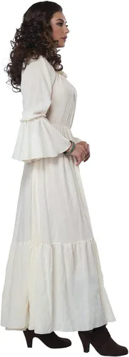 Vista 3 de California Costumes Disfraz de campesino renacentista para mujer (beige), Beige