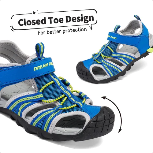 Vista 5 de DREAM PAIRS Sandalias deportivas de verano para niños y niñas para niños pequeños y grandes