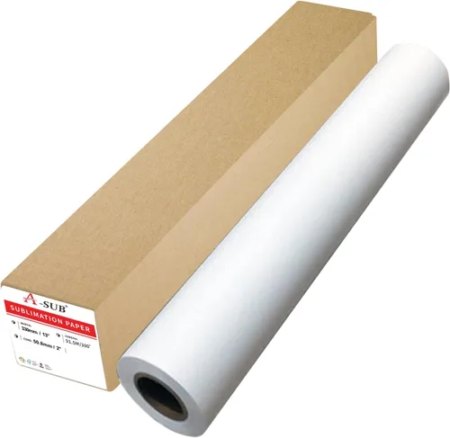 Vista 9 de A-SUB - Rollo de papel de sublimación 105gsm 13 pulgadas x 110 pies de secado rápido compatible con impresora de inyección de tinta