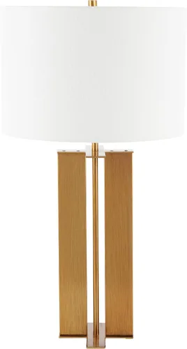 Vista 4 de SAFAVIEH Lighting Collection Vanya - Lámpara de mesa de 28 pulgadas (bombilla LED incluida)