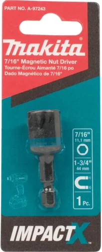Vista 2 de Makita A-97243 Impactx 7/16″ x 1-3/4″ Destornillador de tuerca magnética