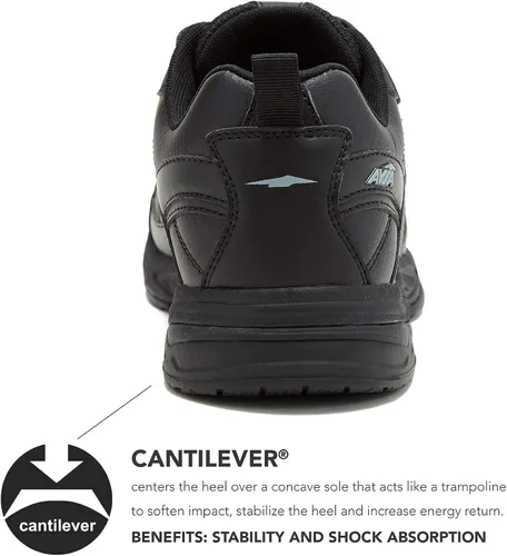 Vista 7 de Avia Avi-Union II - Zapatos antideslizantes con correa para mujer cómodos zapatos de seguridad para el trabajo enfermería restaurantes y caminar
