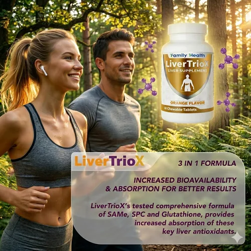 Vista 9 de LiverTrioX - Suplemento antioxidante integral para el hígado, tabletas masticables de suplemento hepático con el mismo, glutatión, silibina