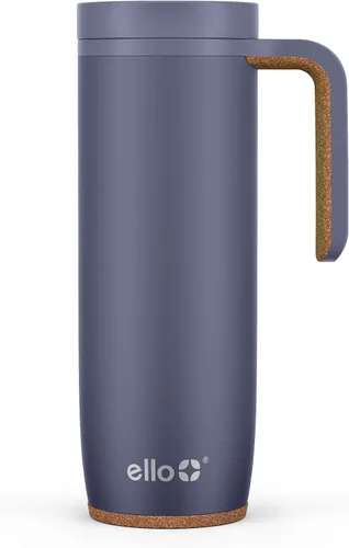 Vista 9 de Ello Magnet 18oz Taza de viaje de acero inoxidable con asa y tapa a prueba de fugas Taza de café con aislamiento al vacío mantiene las bebidas