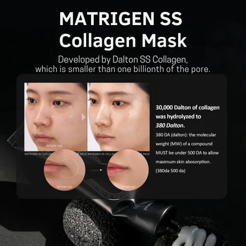 Vista 4 de Matrigen - Mascarilla facial de colágeno con volumen inverso, gel coreano para el cuidado de la piel, mascarilla facial de colágeno SS, 2.11 onzas
