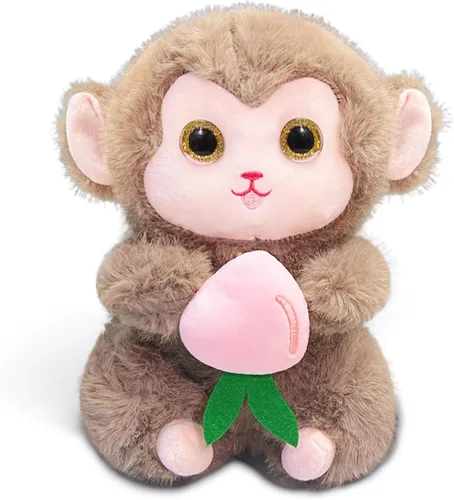 Vista 10 de Peluche de Oso Blanco de 10 pulgadas Juguetes de Animales de Peluche con Rosa, Peluches de Oso Polar Kawaii, Juguetes de Peluche de Animales Suaves
