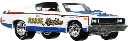 Vista 5 de Hot Wheels Equipo de transporte abierto con la máquina Rebel AMC '70