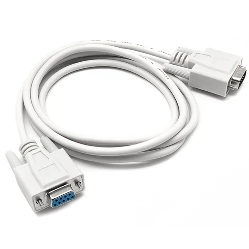 Vista 2 de RS232 Serial Cable 4.9 Ft, 2 PCS DB9 Male to Female Cable 9 Pin RS 232 Extension Straight Through Serial Cable