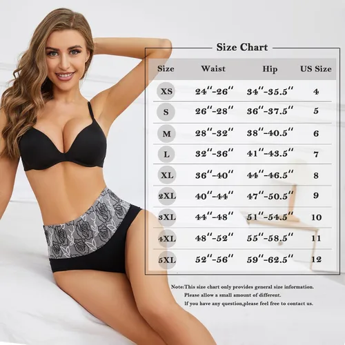 Vista 2 de Ropa interior para mujer, cintura alta, control de abdomen, sección C, ropa interior de recuperación