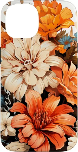 Vista 4 de Funda para iPhone 11 Pro Max Vintage Autumn Flower Fall Pumpkin Girl Women Fall