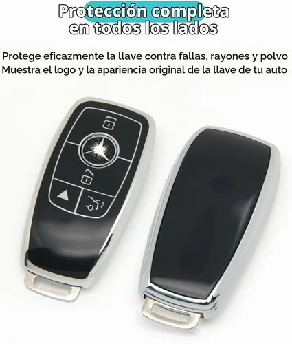 Vista 4 de Para Mercedes Benz Cubierta de llave y accesorios de llavero