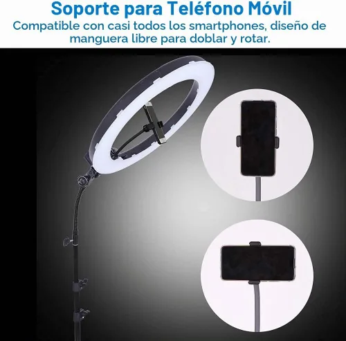 Vista 6 de 18 pulgadas 65W LED Maquillaje Anillo Luz, Ceja Tatuaje Pestañas