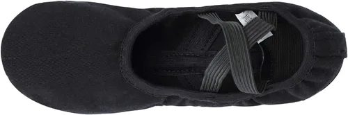Vista 5 de Linodes Zapatos de baile para niñas, de lona elástica con suela dividida para mujer