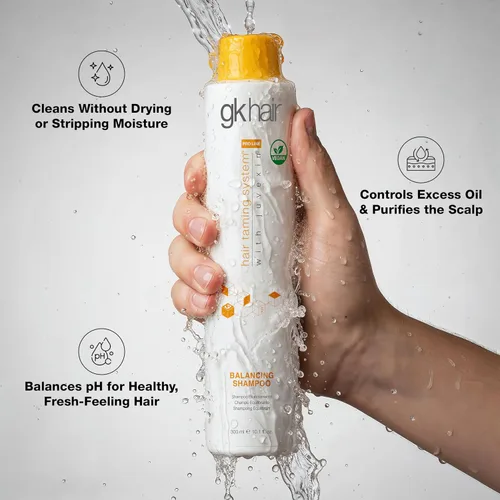 Vista 6 de GK HAIR Juego de champú y acondicionador equilibrante para cabello graso de hasta 72 horas de frescura, el mejor champú y acondicionador para cuero