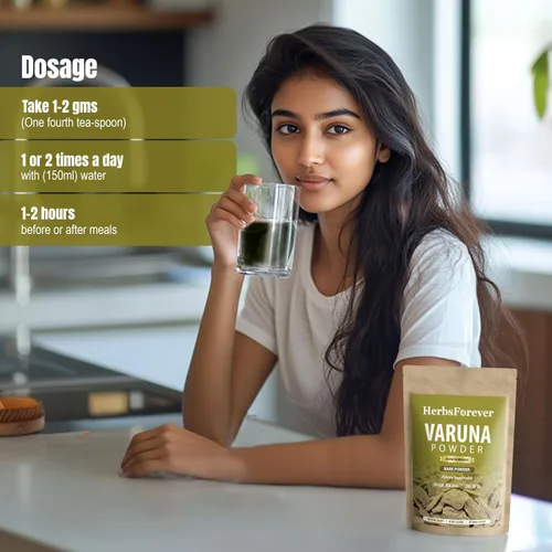Vista 6 de HerbsForever Varuna Powder - Crataeva Nurvala - Salud de la próstata - Apoya la salud prostática, riñones, vesícula biliar y tracto urinario - Sin